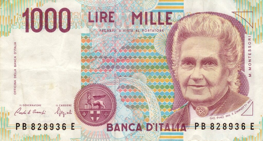 Hai queste 1000 Lire con Maria Montessori? Ecco quanto possono valere