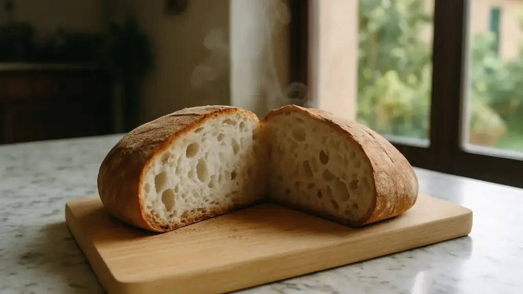Pane appena sfornato e stomaco pesante: succede in meno di un’ora