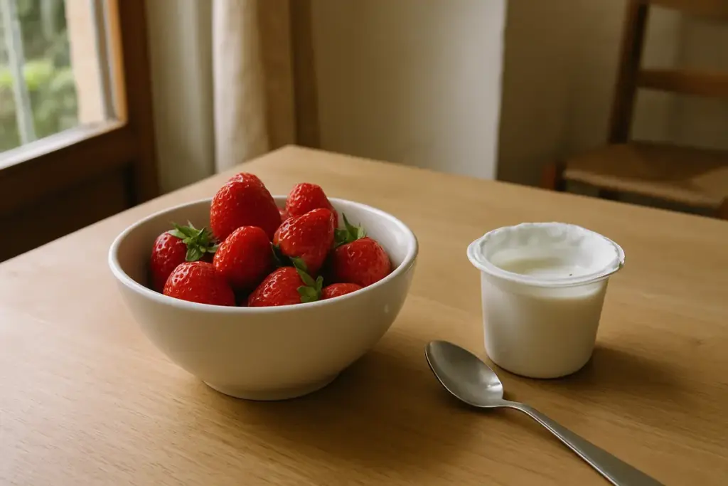 Fragole a 32 kcal per 100 g: il numero che cambia come le mangi