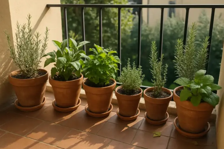 Hai 30 cm di balcone: queste 12 officinali ci stanno tutte